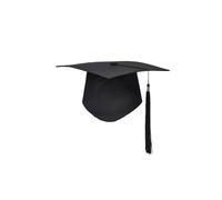 OPIGJUFD Cappello da laurea Cappello accademico Copricapo Accademia Cappellini souvenir Forniture cosplay Pendent Maestro di laurea unisex per cerimonia di laurea(10PCS Black)