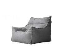 OPIGJUFD Fodera per Sedia A Sacco Copridivano Singolo King Big in Cotone e Lino, Senza Imbottitura, for Adulti, Comodo Pouf da Pavimento Giardino(Dark Grey-SF)