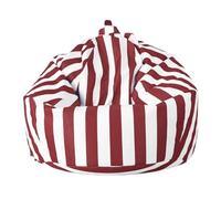 OPIGJUFD Fodera per Sedia A Sacco Fodera for Pouf da Esterno Senza Imbottitura Interna Giardino(Red,D70cm-cover-kids)