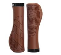 OPIGJUFD Impugnature per Manubrio Bici Manopole for Bicicletta in Gomma Morbida for Mountain Bike, Antiurto, Antiscivolo, con Blocco, Parti ergonomiche for Manubrio da Ciclismo per Ciclismo(Brown)