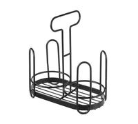 OPIGJUFD Portabicchieri Di Carta Cup Lid Storage Box Rack Iron Art Holder Dispenser For Countertops Durable Coffee For Kitchen Magazzinaggio(Black)