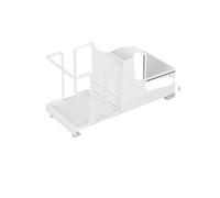 OPIGJUFD Portabicchieri Di Carta Desktop Cup Holder Organizer Household Creative Coffee Sugar Bag Tea Storage Box Metal Magazzinaggio(White-A)