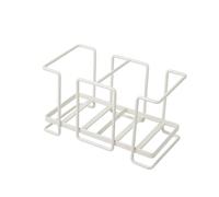 OPIGJUFD Portabicchieri Di Carta Simple Paper Cup Holder Iron Art Storage Shelf Household Coffee Magazzinaggio(White-Double Cup)