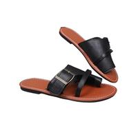 OPIGJUFD Sandali gladiatore Ciabatte retrò con punta a clip for donna, estive, casual, piatte, da spiaggia, cinturino fibbia, scarpe romane, suola morbida Para emparejar