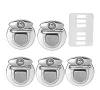 OPIGJUFD Serrature per Borse 10/20 Pezzi di Fermagli in Metallo for Borse, Chiusure a Scatto for, a for Fai da Te, Accessori for custodie e ferramenta(Silver2,20pcs)