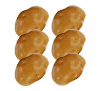 OPIGJUFD Verdure Artificiali 6 pezzi di simulazione di patate, modelli di ornamenti portatili, decorazioni artificiali di verdure finte e squisite, foto di modellazione