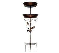 Opilroyn Abbeveratoio per , abbeveratoio e per da giardino a doppio livello, da giardino per bagno degli , per gorgoni e pettirossi in esterni, patio, balcone,