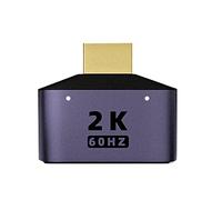 Opilroyn Adattatore per doppia porta USB - Uscita display HD 2K | Adattatore compatto e leggero a doppia uscita per desktop, notebook e console di gioco, 1,69 x 1,38 x 0,3 pollici