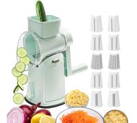 Opilroyn Affettaverdure | Tagliaverdure multiuso per verdure e grattugia per formaggio - Grattugia e tritatutto manuale per la casa con verdure, cavolo, patate, , pomodori, cetrioli, limone