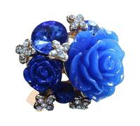 Opilroyn Anello Esagerato Anello Avvolgente Floreale Per Madre Donna, Anello Rosso, Anello Di Dichiarazione Regolabile Per Donne E Ragazze Anello Di Promessa, Se référer au descriptif,
