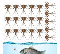 Opilroyn Bass Fly Fishing Lures, pesca a mosca per trote - 20 legami realistici - componenti del corpo ninfatico, esche per pesca alla trota, assortimento di pesca a mosca per bassi,