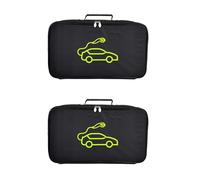 Opilroyn Borsa per cavi di avviamento per auto, in tessuto Oxford, custodia protettiva antiurto, organizer ergonomico con tracolla per il trasporto, sacchetti per cavi di ricarica antiscivolo per cavo