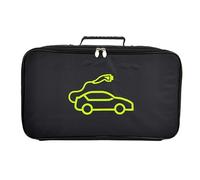 Opilroyn Borsa per cavi di avviamento per auto, in tessuto Oxford, custodia protettiva antiurto, organizer ergonomico con tracolla per il trasporto, sacchetti per cavi di ricarica antiscivolo per cavo