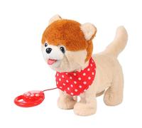 Opilroyn Cane elettrico che cammina | Animale realistico che funziona a batterie | Giocattolo interattivo elettronico di peluche, per bambini e ragazzi per compleanni, feste e Capodanno
