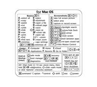 Opilroyn Cheat Sheet Sticker - Pc Reference Keyboard shortcuts PVC Decor, Guida di riferimento rapido per Word/Ex cel, Tasti di scelta rapida per tastiera computer portatile Adesivi per desktop SM