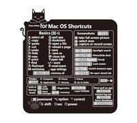 Opilroyn Cheat Sheet Sticker - Pc Reference Keyboard shortcuts PVC Decor, Guida di riferimento rapido per Word/Ex cel, Tasti di scelta rapida per tastiera computer portatile Adesivi per desktop SM