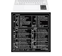 Opilroyn Cheat Sheet Sticker - Pc Reference Keyboard shortcuts PVC Decor, Guida di riferimento rapido per Word/Ex cel, Tasti di scelta rapida per tastiera computer portatile Adesivi per desktop SM