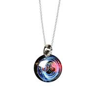 Opilroyn Collana con ciondolo a forma di pianeta, da donna, con ciondolo a forma di stella dell'universo, per San Valentino, compleanno, amante dello spazio, migliori amici, ragazze, moglie, mamma