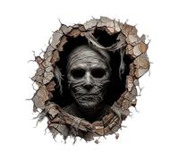 Opilroyn Creepy Halloween Wall Stickers - 3D Mummy PVC Removable Decor