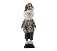 Opilroyn Decorazione di Natale, Decorazione di Natale, Pupazzo di Neve di Natale, Alce di Natale Giocoso E, Giocattolo di Peluche di Babbo Natale Divertente Nero, per