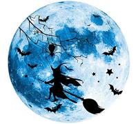Opilroyn Decorazioni murali di Halloween - Adesivi murali con Design di Luminosa e Luna Crea un'atmosfera spettrale con Gli Adesivi di e Luna Blu Che Si Illuminano al Buio | Articoli Decorativi s