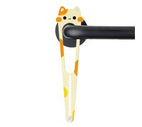 Opilroyn Fermaporta a forma di gattino, 15 misure regolabili, anti-pizzicamento, senza trapano, per contenere animali domestici, camera da letto, armadio, proprietà in affitto, dispensa, stanza dei