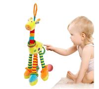 Opilroyn Giocattolo sonaglio per passeggino, giocattolo di attività per passeggino, giocattoli sonagli per letto, giocattolo per bambole di comfort morbido sicuro per ornamento sonaglio interattivo