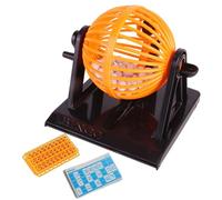 Opilroyn Gioco della lotteria Bingo, Gioco del bingo per bambini,Set di giocattoli da gioco di bingo professionale - Il set da include gabbia da, tabellone principale, carte miste per