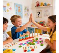 Opilroyn Gioco Impilabile | Anelli in Legno Giochi Educativi | Giochi Educativi per Abbinare le Forme - per Bambini Bambine Scuola Asilo Viaggio