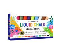 Opilroyn Liquid Chalk Markers - 6mm Reversible Tips, Erasable Writing Pens
