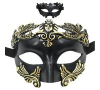 Opilroyn Maschera medievale per il viso, Halloween greco antico e romano egiziano maschile mitologia romana masquerade da uomo, adatto per Halloween, giochi di ruolo e carnevale