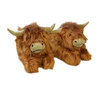 Opilroyn Pantofole scozzesi - Pantofole in peluche per interni e calde, pantofole , ideali per un uso comodo in interni, mantenere il calore in inverno, rilassarsi in soggiorno o in casa