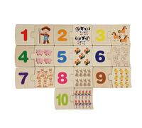 Opilroyn Puzzle educativo, lettere in legno, giocattolo educativo per bambini, puzzle di conteggio e assegnazione, per bambini 4 ai 6 anni, per casa, soggiorno, camera da, interni ed esterni