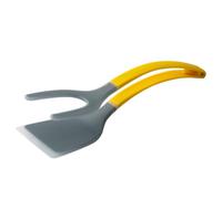 Opilroyn Spatola per uova - 2 in 1 Tritatutto e pinze per uova con manico ergonomico utensili da cucina per bistecca barbecue pancake pesce toast colazione