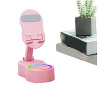 Opilroyn Supporto per telefono con altoparlante induttivo, supporto audio wireless con luce, supporto per tablet con altoparlante per guardare film, trasmissione, viaggi e ascoltare musica