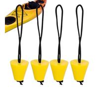Opilroyn Tappi di drenaggio per kayak, con cordino di sicurezza, 4 pezzi, 40 mm, universali, per fori di svuotamento, per canoe, barche da assalto e altre imbarcazioni, ancoraggio attività