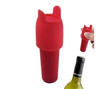Opilroyn Tappo per vino in silicone | Coperchio ermetico e resistente al calore,valvole per bottiglia,adatto per donne e uomini, cucina, bar, champagne, calzini di Natale riempimenti, birra e soda