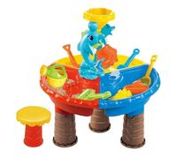 Opilroyn Tavolo da spiaggia - attraente centro giochi acquatici, vivace kit per giochi all'aperto | giocattolo educativo interattivo con accessori, Dynamic Garden Exploration Station, Rosturdy