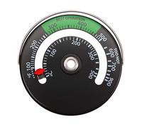 Opilroyn Termometro magnetico per tubi per stufe a legna con quadrante grande,Misuratore magnetico del tubo del per mantenere le stufe a legno/pellet dal surriscaldamento