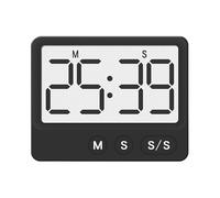 Opilroyn Timer da cucina, orologio magnetico silenzioso, timer digitale per cucina e cucina, per scuola, casa, studio, dormitorio, appartamento, studenti, cuochi, appassionati di sport,