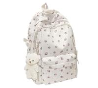 Opilroyn Zaino Scolastico | Zaino Estetica Carina alla Fragola per Scuola | Borsa Capiente con Ampio Spazio per Libri | Ideale per Studentesse Bambine Ragazze Compleanno Natale Viaggio Elementari