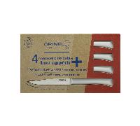 Opinel Set 4 Coltelli da Tavola Bon Appétit+ Lama microseghettata acciaio inox manico polimero Nuvola