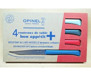 OPINEL Cofanetto da 4 coltelli da tavola Bon Appetit + Primo (colori misti)