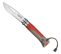 Opinel Couteau Outdoor N°08 Terre-rouge 21 - Gavetta campeggio - Rosso/grigio [Taglia : Unique]