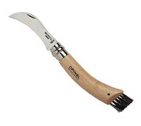 Opinel Coltello a fungo con spazzola + custodia in nylon, con incisione sul manico