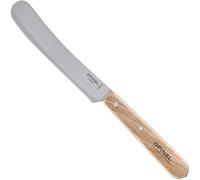 Opinel - Coltello da Colazione - Lama Seghettata di 11,5 cm in Acciaio X50CrMoV15, Manico in Legno di Faggio, Punta Rotonda, Impugnatura Confortevole - Fabbricazione Francese