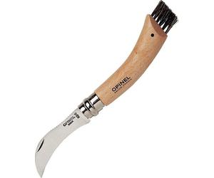 OPINEL COLTELLO N. 08 COUTEAU CHAMPIGNONS A FUNGO CON SPAZZOLA