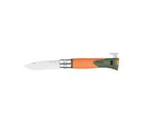 Opinel - Coltello versatile con fischietto e barra di trazione. Couteau Explore T12 Tire-Tique - Couteau Explore T12 Tire-tique Khaki/Orange - Arancione