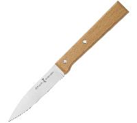 Opinel - N°126 Coltello da Ufficio Paralelo - Lama di 8 cm in Acciaio Inossidabile - Manico in Legno di Faggio - Ideale per Sbucciare, Tagliare e Tritare - Garanzia a Vita