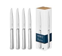 OPINEL - Gamme Perpétue - Boite de 4 Couteaux de Table en Inox - Design Contemporain - Lame Micro-dentée - Entretien Facile, Compatible Lave-Vaisselle